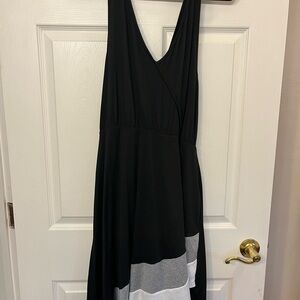 Elegant Black and White Women's Dress